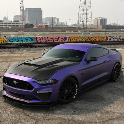 joker purple car wrap